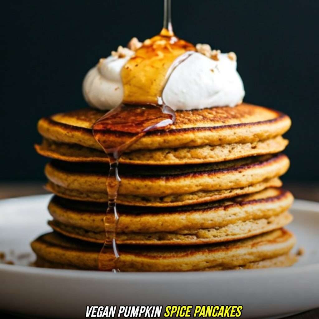 Vegan Pumpkin Spice Pancakes