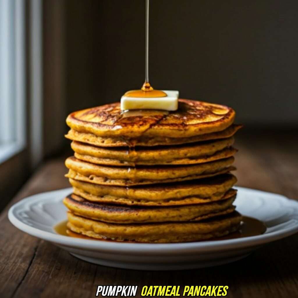 Pumpkin Oatmeal Pancakes