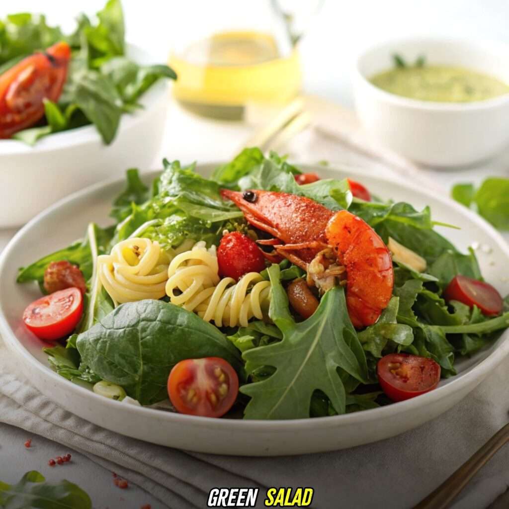 Green Salad with Crawfish Monica