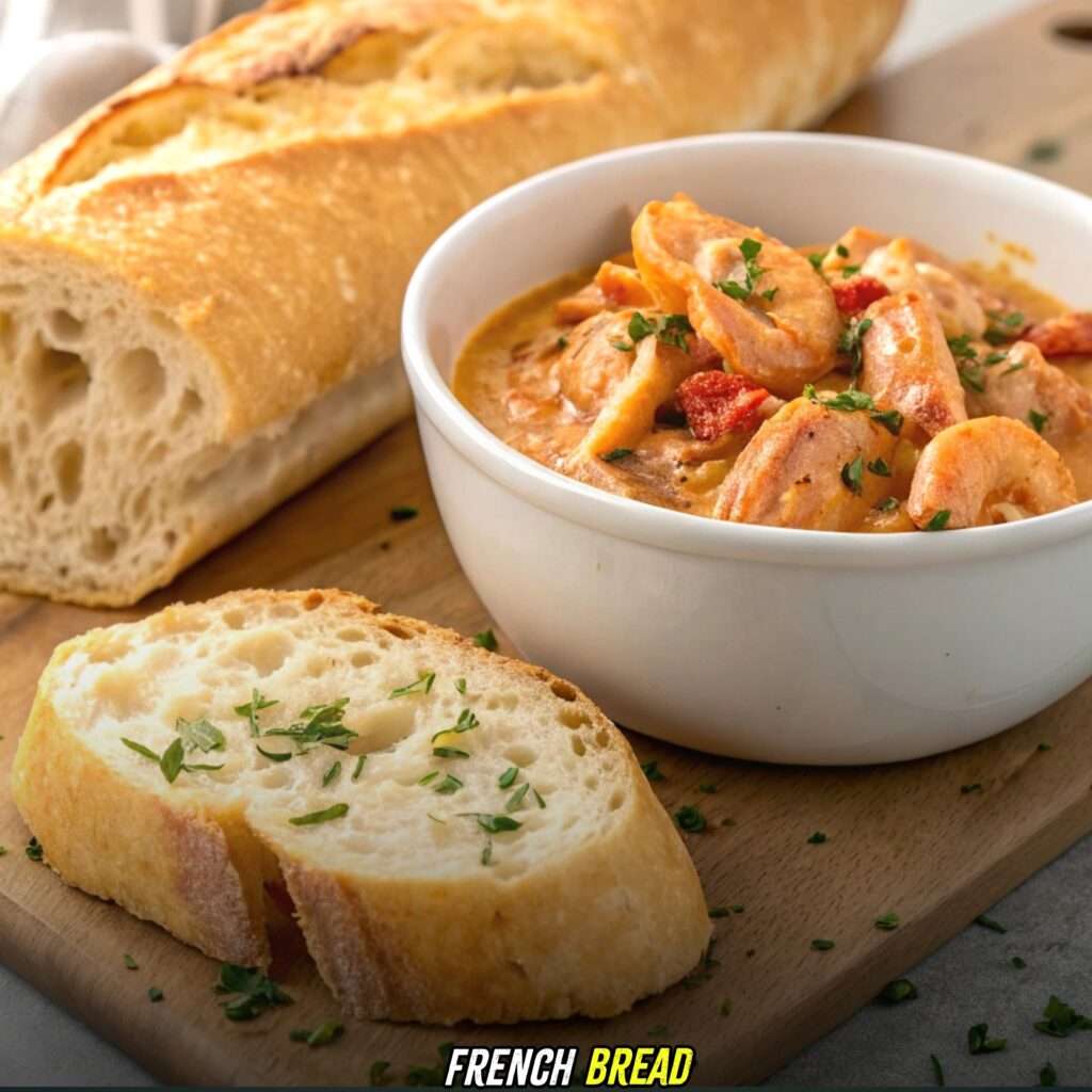 French Bread with Crawfish Monica