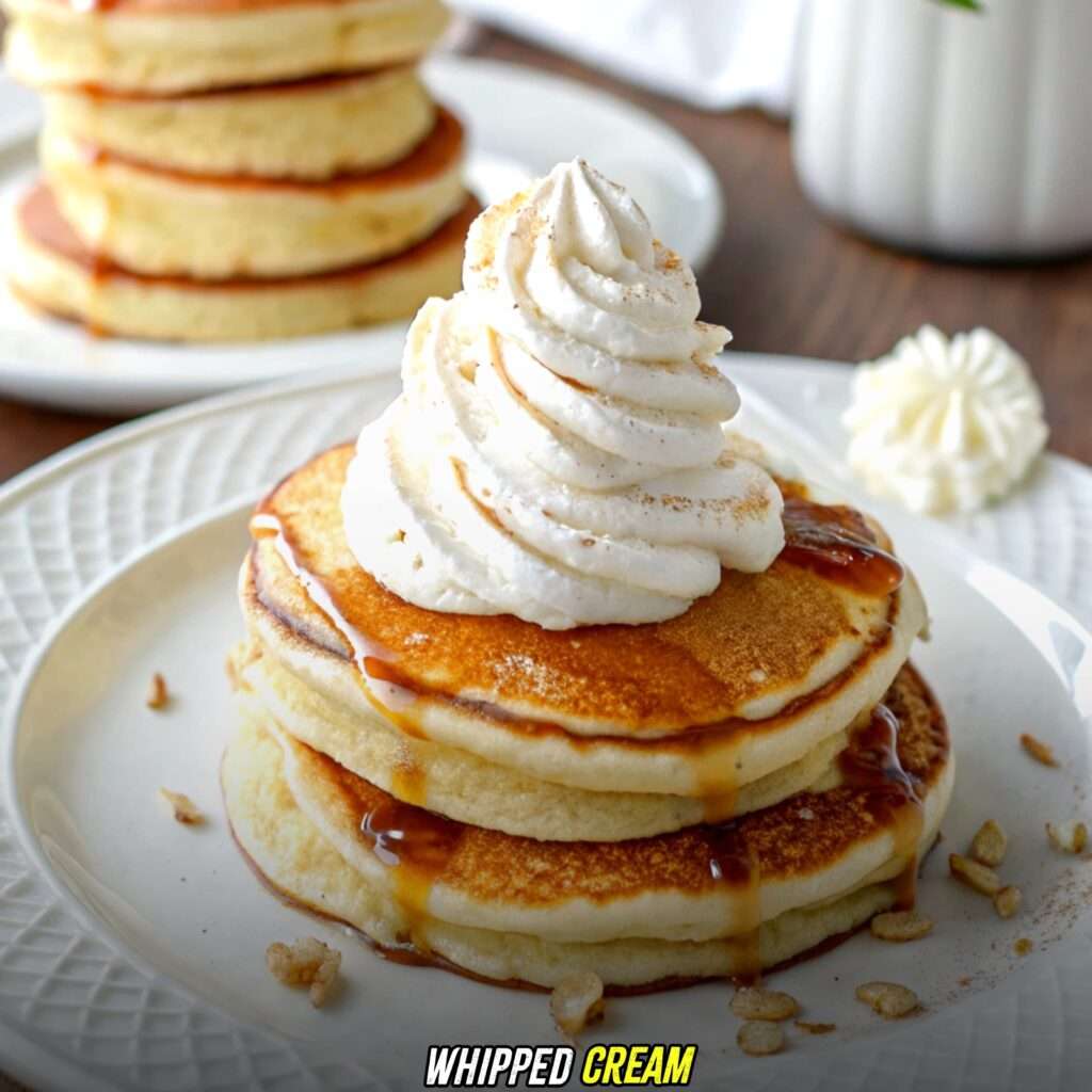 Whipped Cream with kodiak pancakes