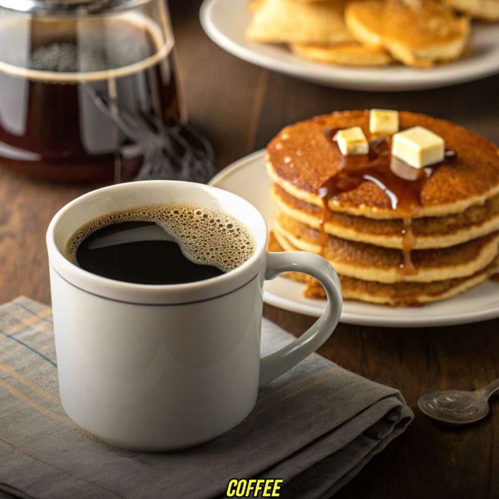 Tea or Coffee with kodiak pancakes