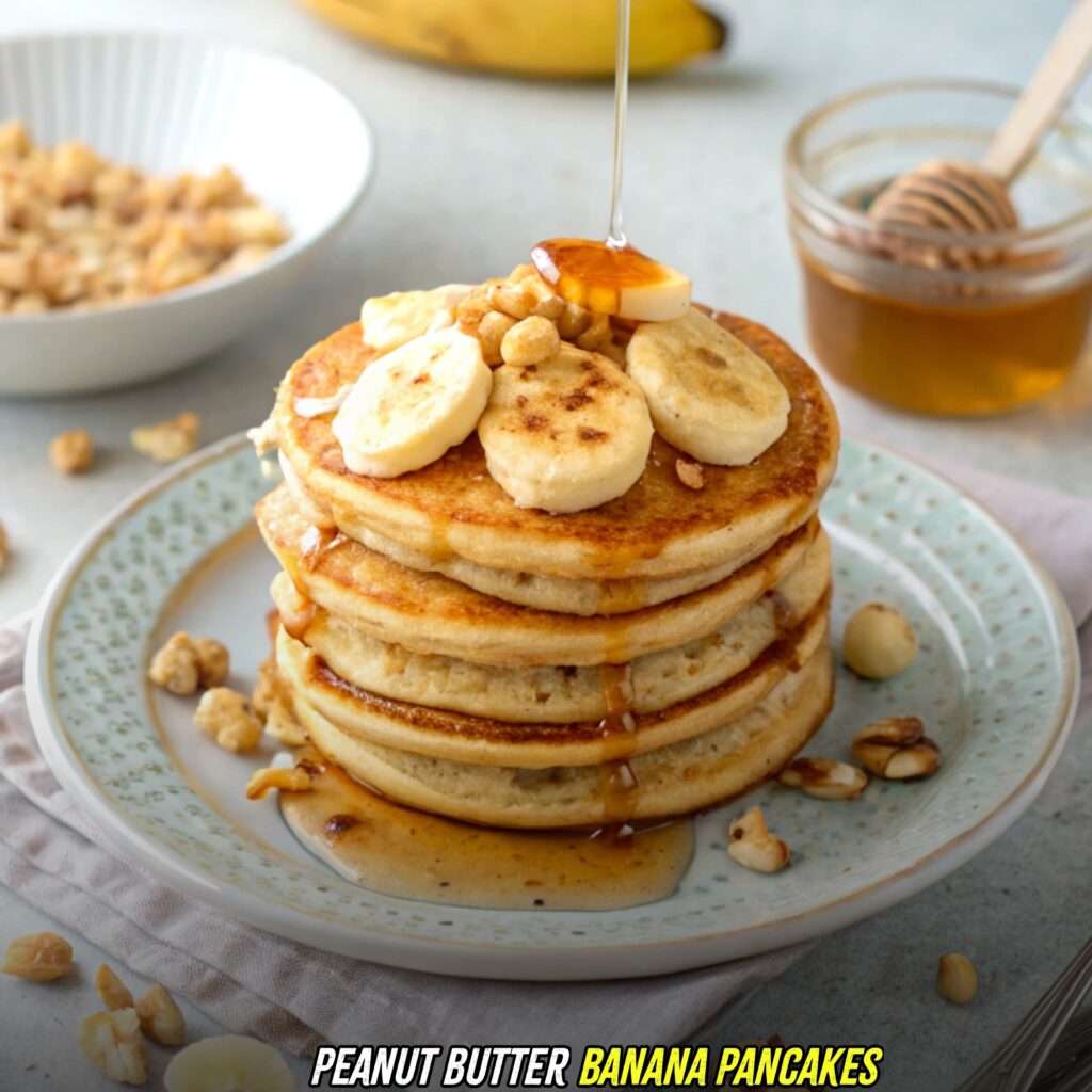 Peanut Butter Banana Pancakes