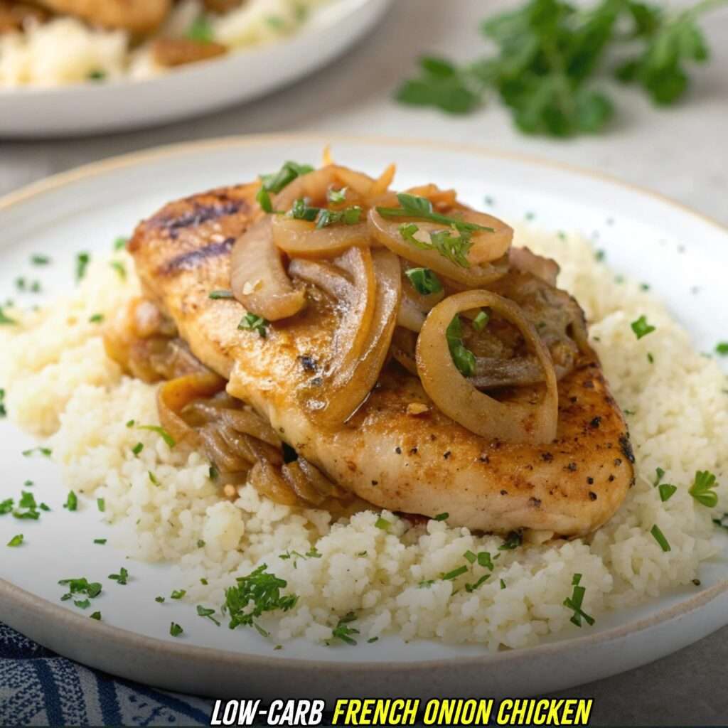 Low-Carb French Onion Chicken