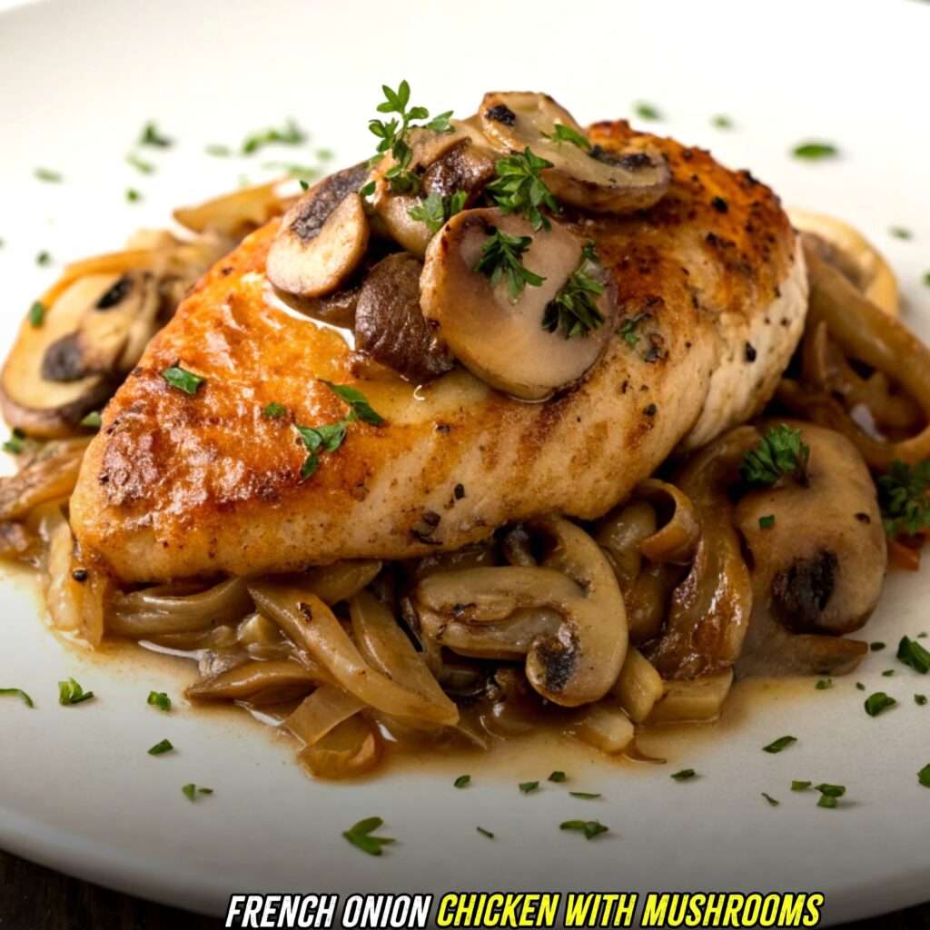 French Onion Chicken with Mushrooms