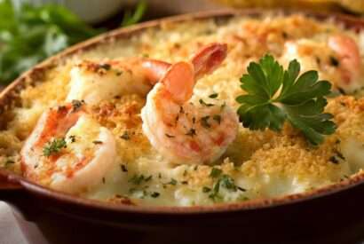 Thumbnail for Best Garlic Shrimp Gratin Recipe