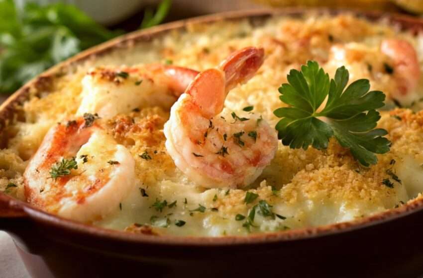 Garlic Shrimp Gratin Recipe