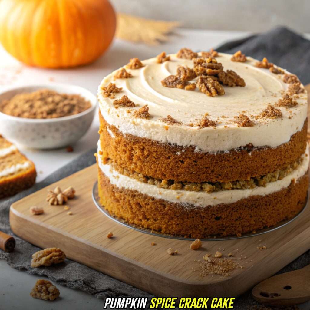 Pumpkin Spice Crack Cake