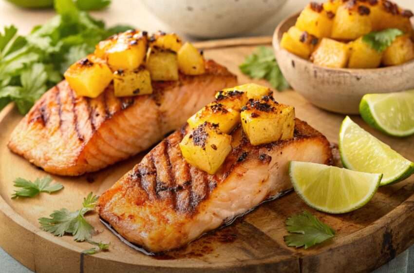 Honey Pineapple Salmon