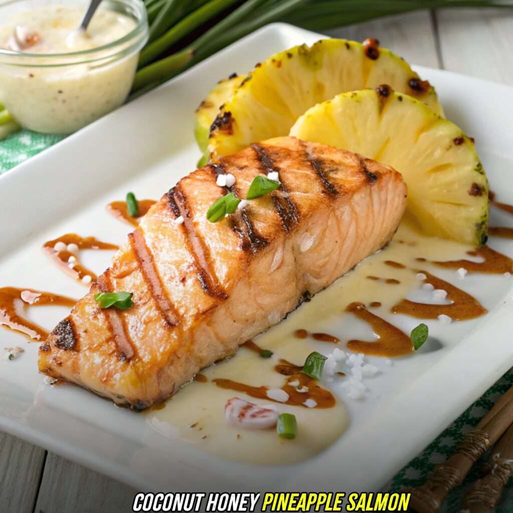 Coconut Honey Pineapple Salmon