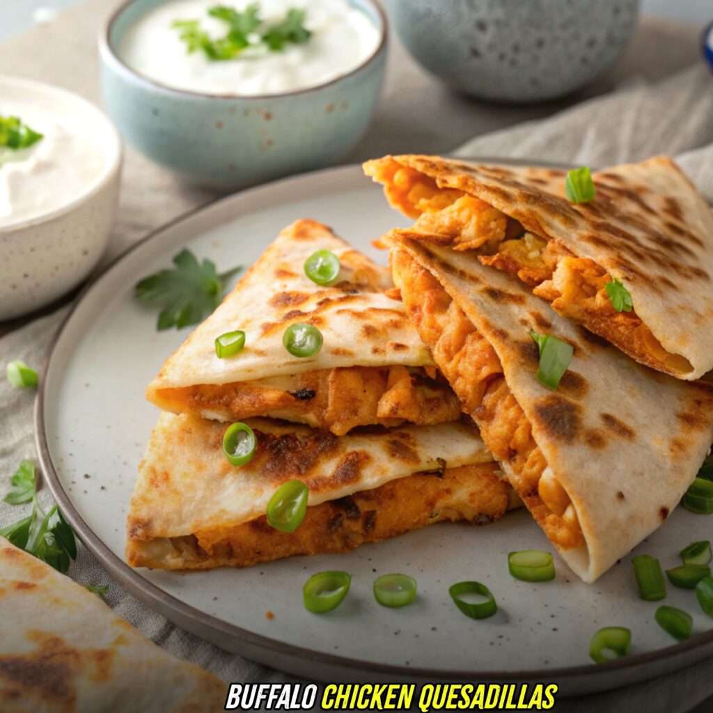 Buffalo Chicken Quesadillas