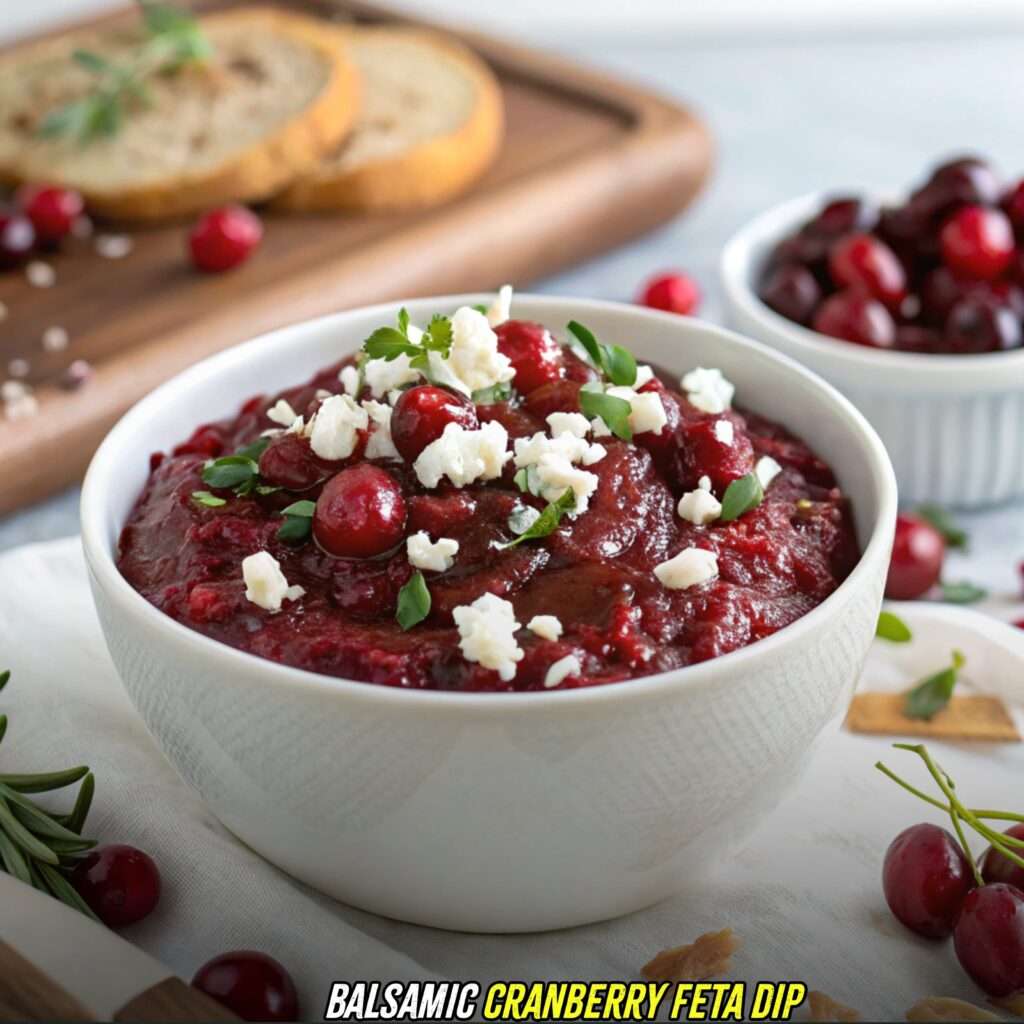 Balsamic Cranberry Feta Dip