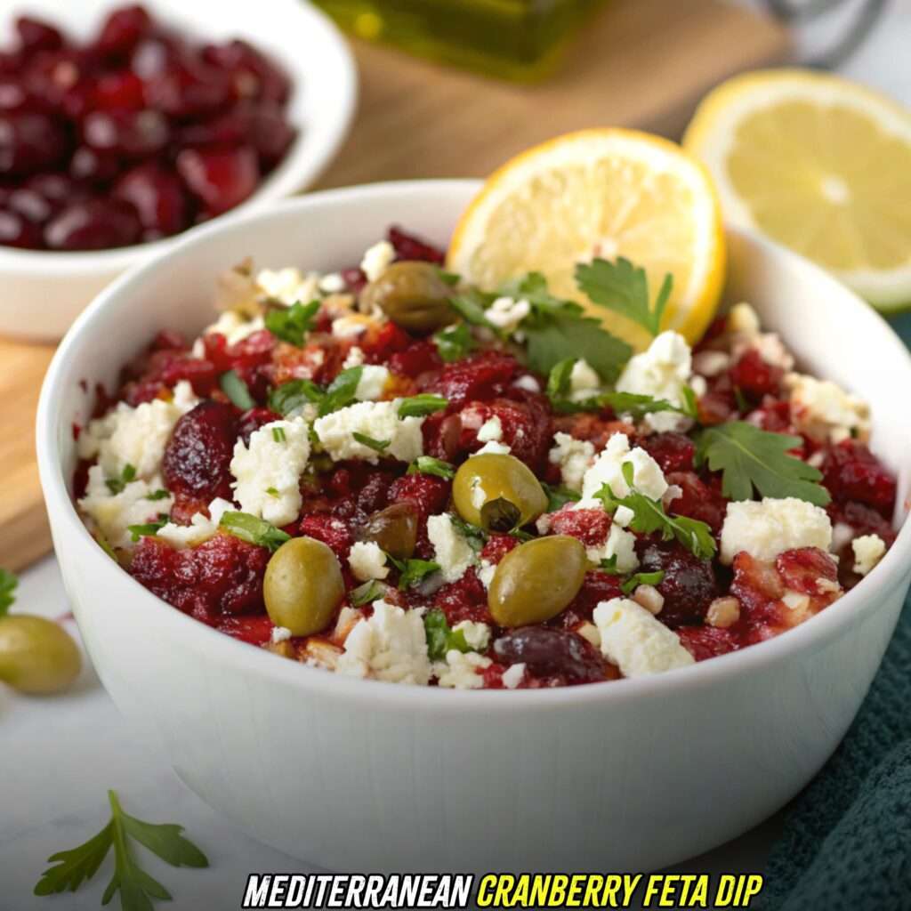 Mediterranean Cranberry Feta Dip