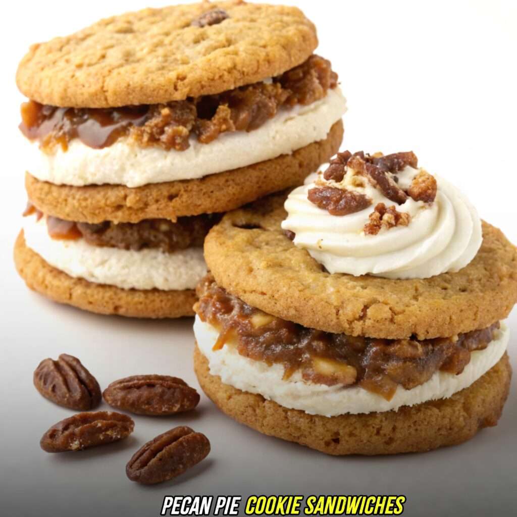 Pecan Pie Cookie Sandwiches