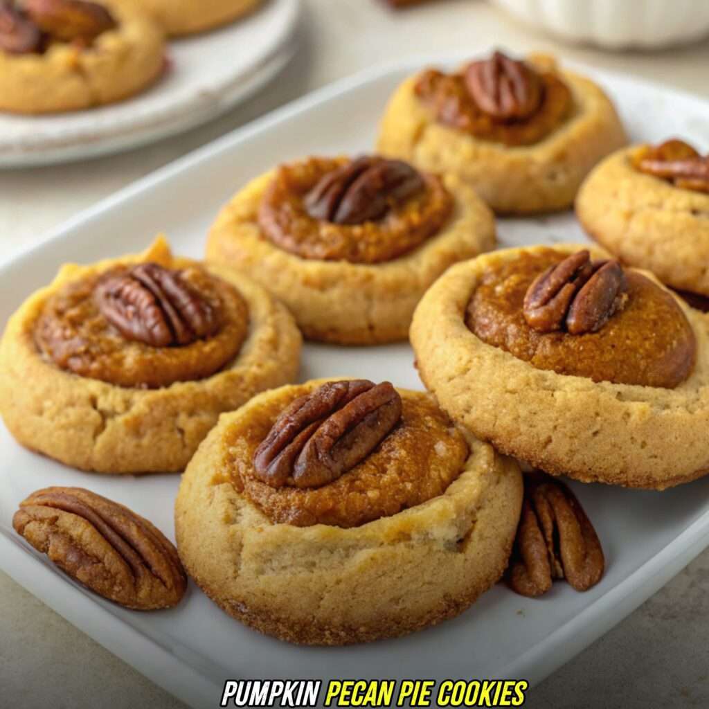 Pumpkin Pecan Pie Cookies