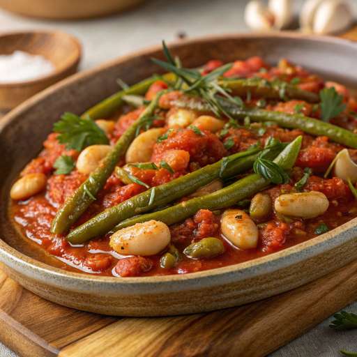 Braised Romano Beans