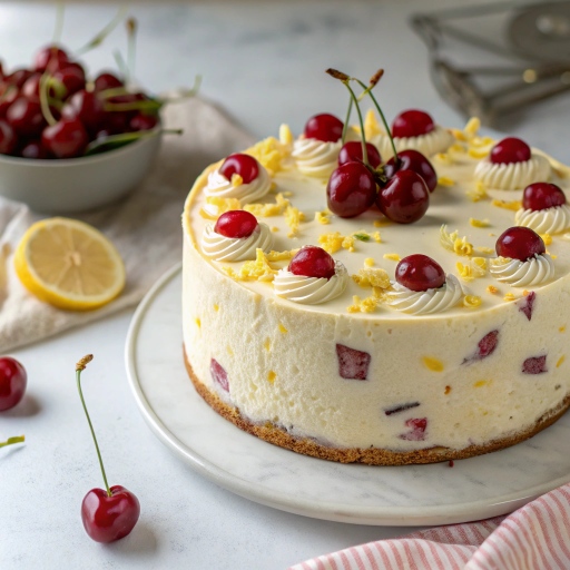 Cherry Lemon Chip Cake