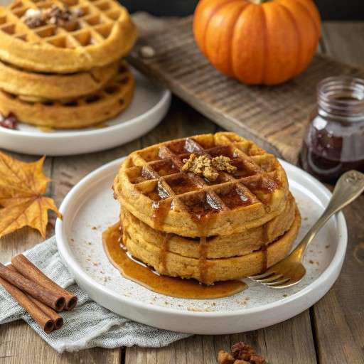 Pumpkin Spice Waffles