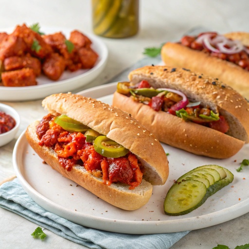 Sandwiches and Wraps with Chamoy Pickle