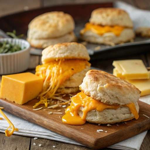 Sharp Cheddar Cheese with white lily biscuits