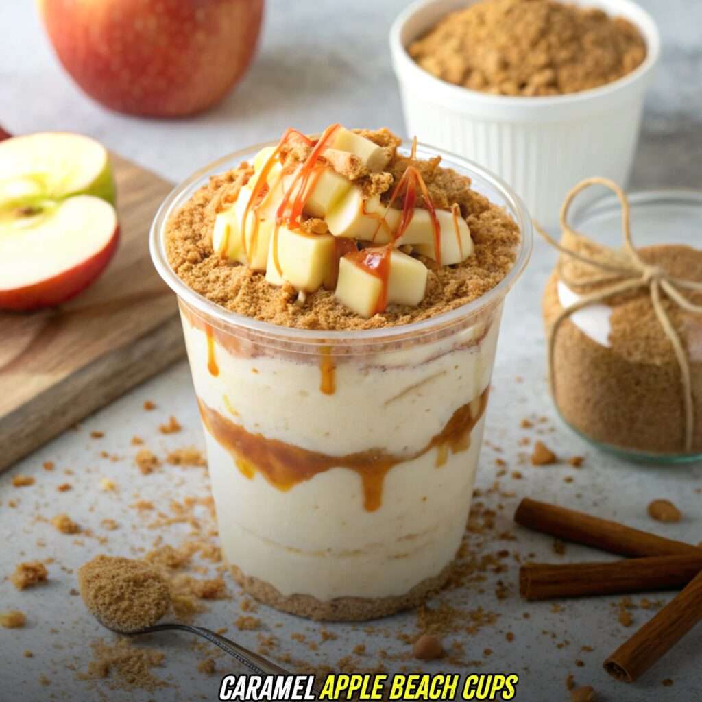 Caramel Apple Beach Cups