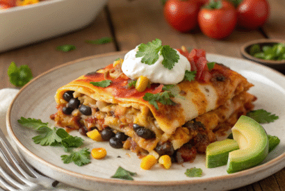 Thumbnail for Slow Cooker Chicken Enchiladas Casserole