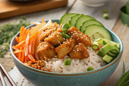 Thumbnail for Bang Bang Chicken Bowl Recipe