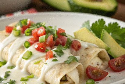 Thumbnail for Easy White Chicken Enchiladas Recipe