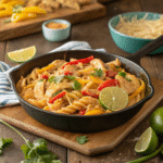 One Pot Chicken Fajita Pasta Recipe