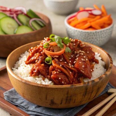 Slow Cooker Korean BBQ Chicken