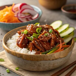 Slow Cooker Korean BBQ Chicken