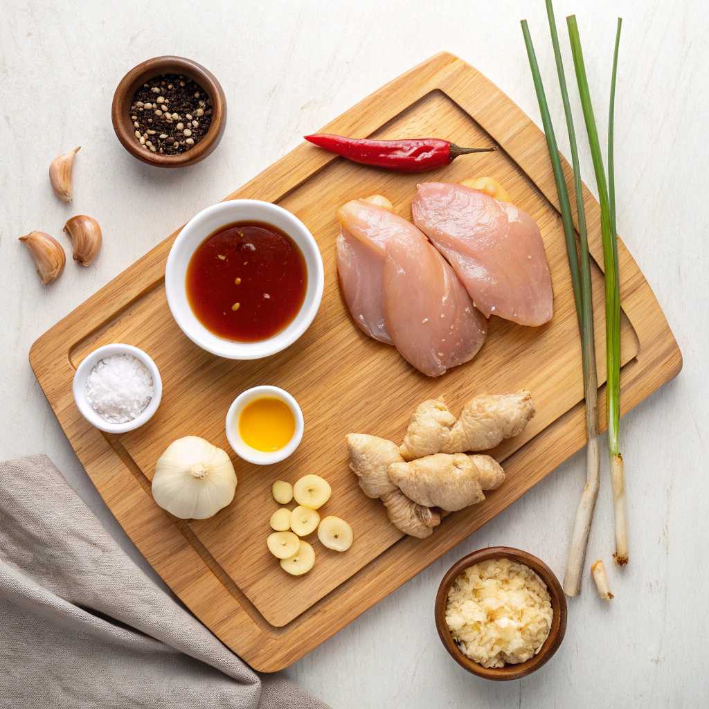 Ingredients for Slow Cooker Korean BBQ Chicken