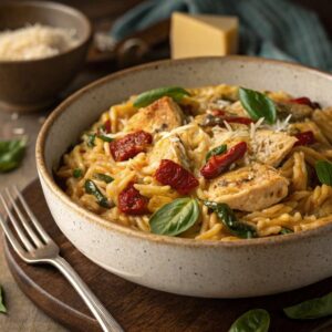 Sun Dried Tomato Chicken Orzo Recipe