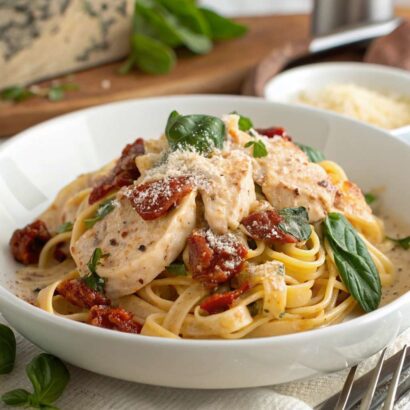 Sun Dried Tomato Chicken Pasta Recipe