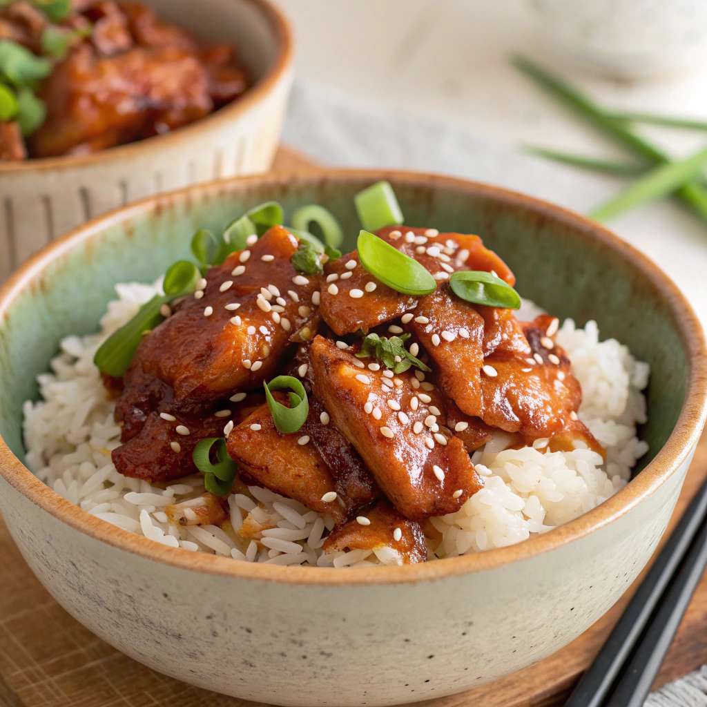 Slow Cooker Korean BBQ Chicken