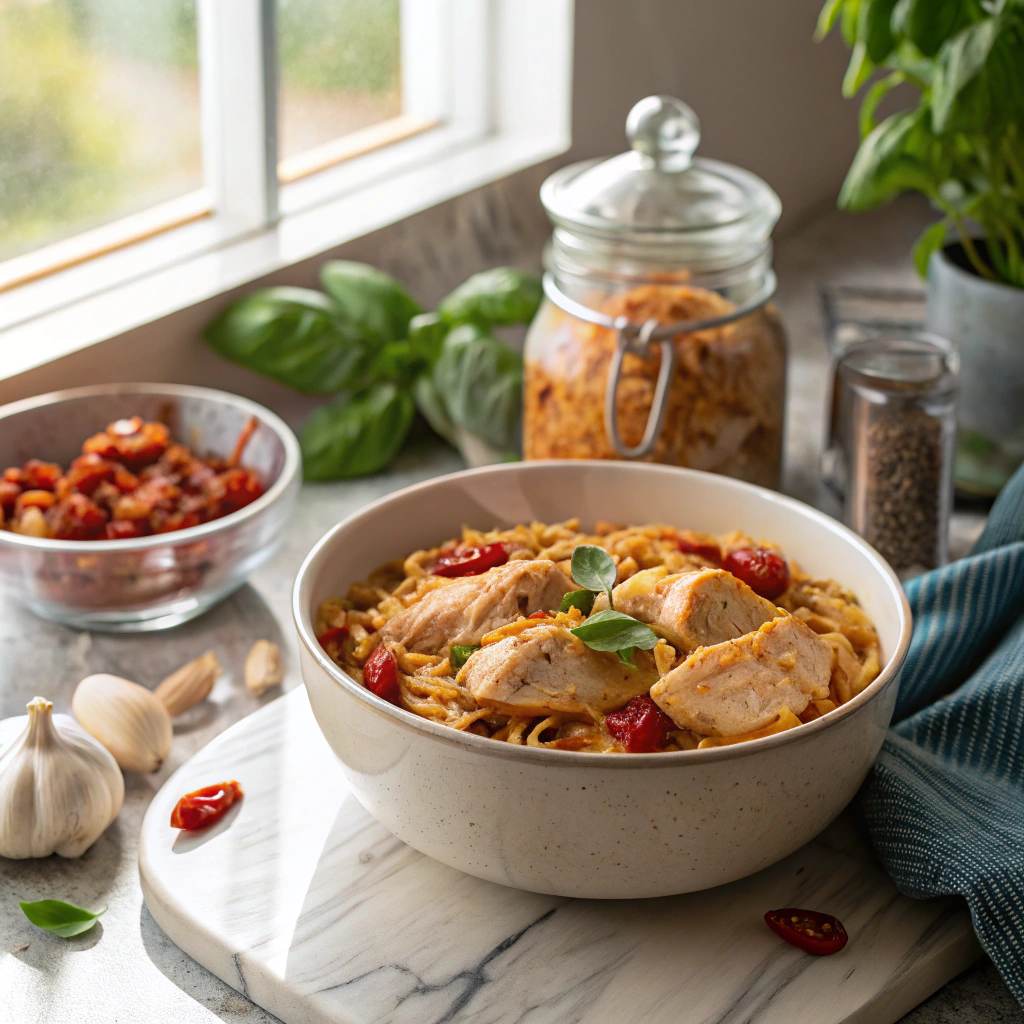 Sun Dried Tomato Chicken Orzo Recipe
